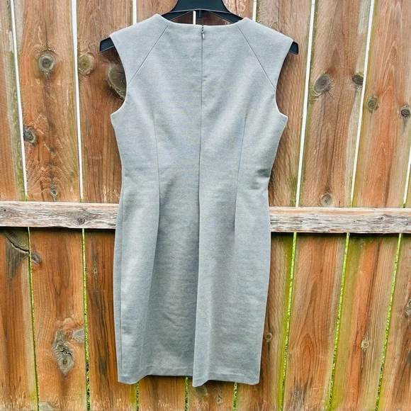 Calvin Klein Gray Textured Midi Dress - Picture 6 of 10